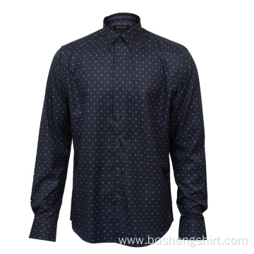 Mens Latest Dress Shirts With Turn-down Collar